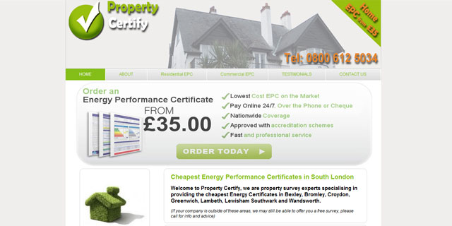 A website providing services for property owners
